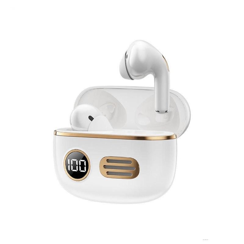 Remax TWS-39 Retro True Wireless Stereo Earphones – White Color