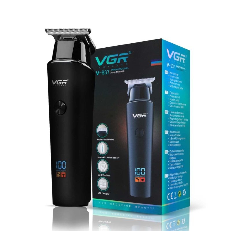 VGR V-937 Professional Hair Trimmer - Corded & Cordless Options for Precise Grooming